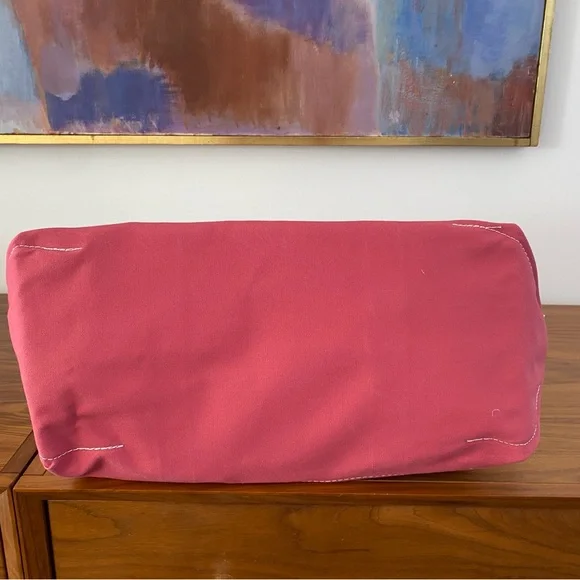 LL Bean Heavy Canvas Large Tote Bag in Vintage Rose / Pink - Picture 7 of 9